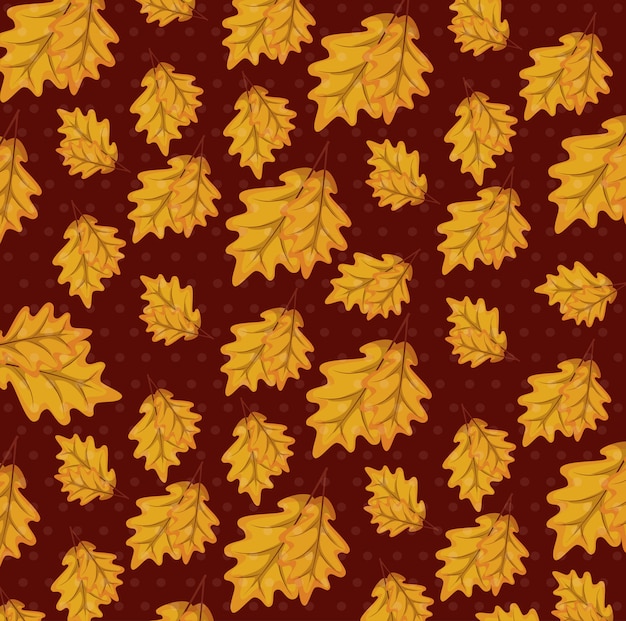 秋の葉のパターンの背景