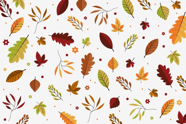 Autumn leaves background design