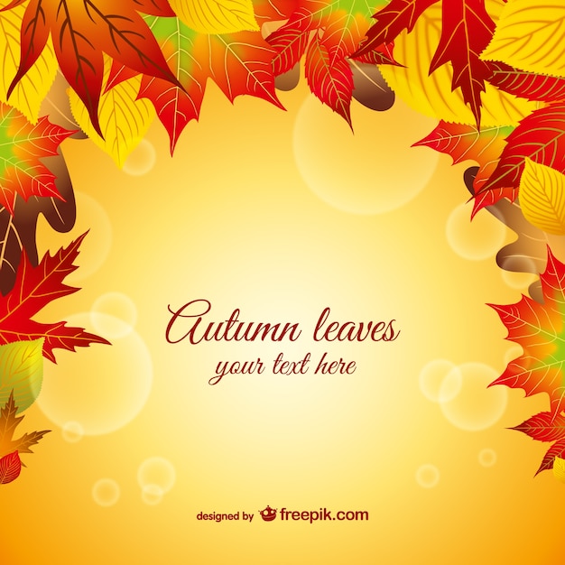 Autumn leaves background