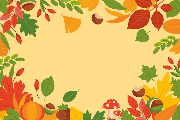 Autumn leaves background