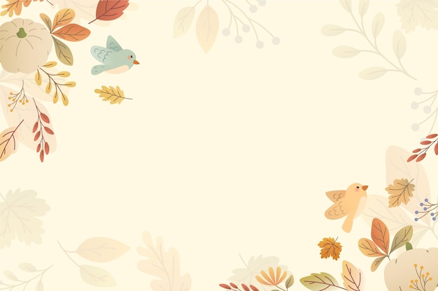 Free Vector autumn leaves background