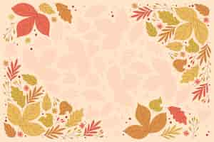 Free vector autumn leaves background