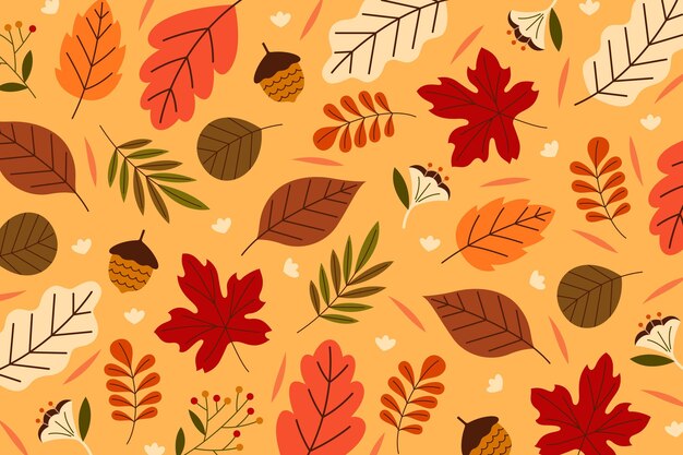 Autumn leaves background