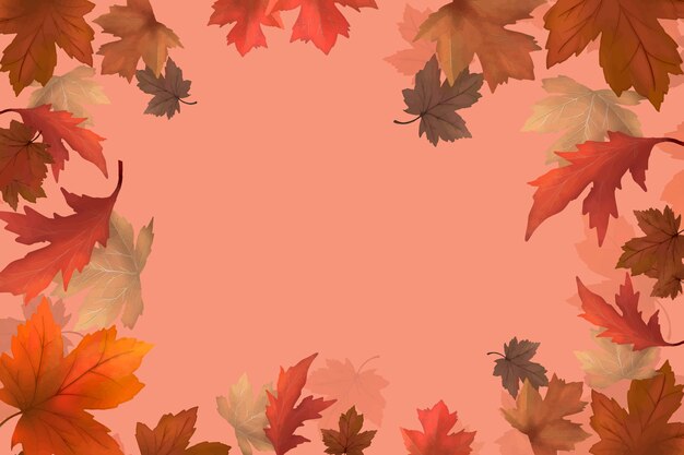 Free vector autumn leaves background