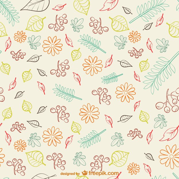 Autumn leaves pattern