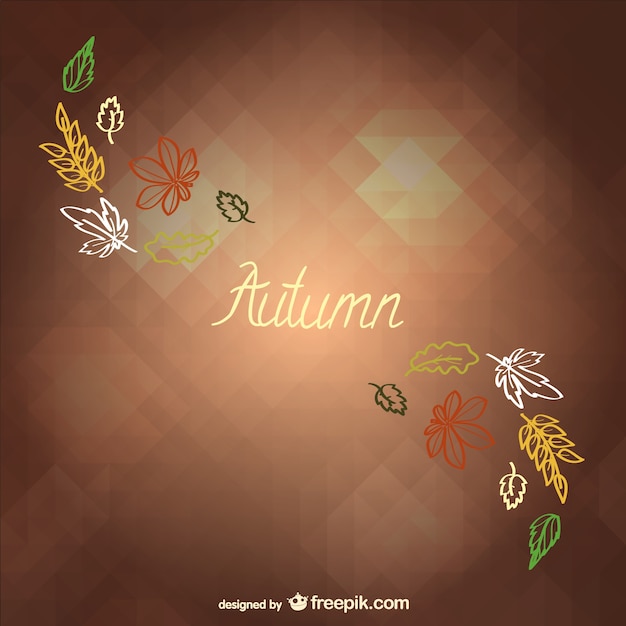 Autumn minimalist background