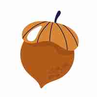 Free vector autumn nature acorn