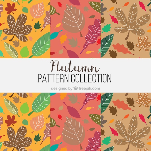 Free vector autumn pattern background