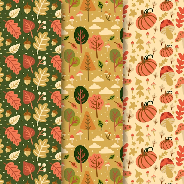 Autumn pattern collection draw