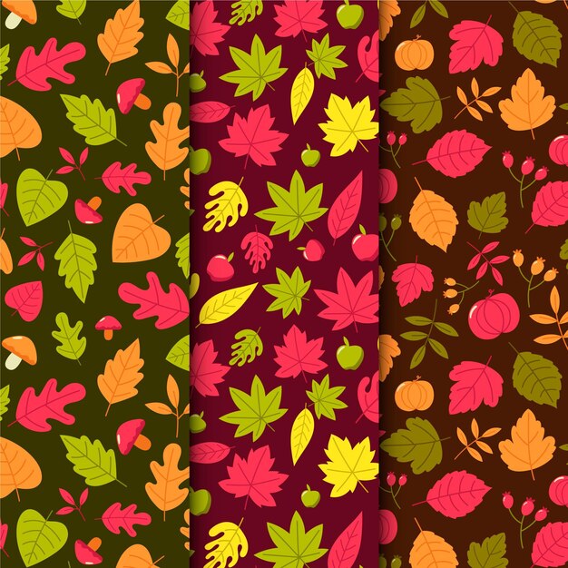 Autumn pattern collection