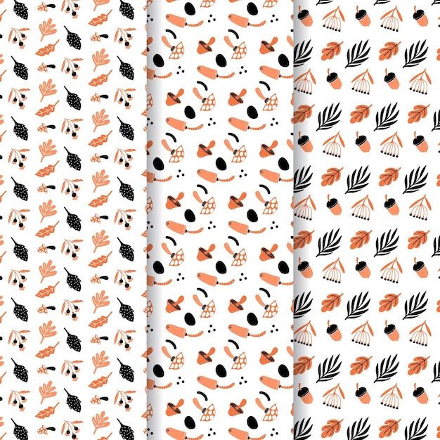 Autumn pattern collection