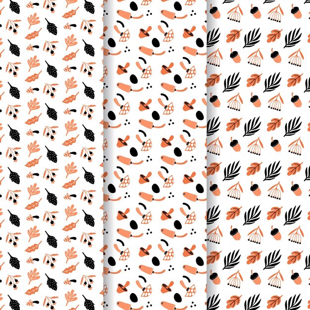 Autumn pattern collection