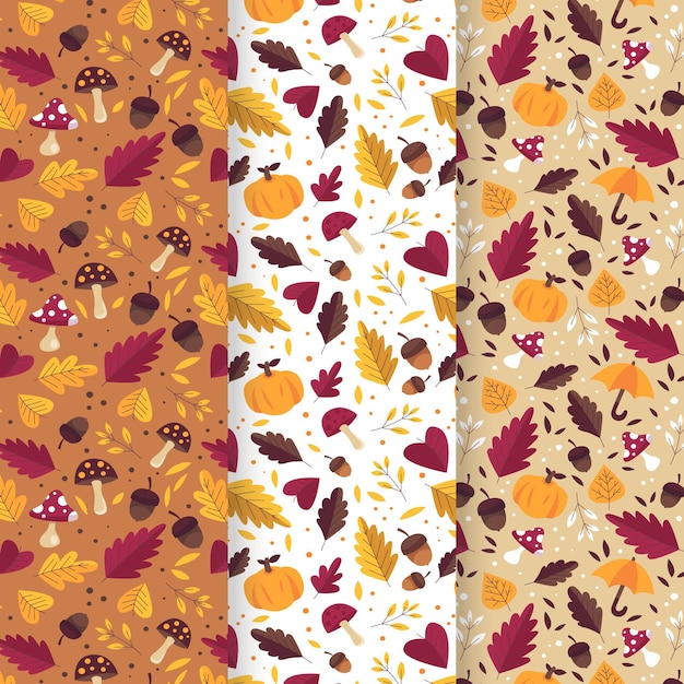 Autumn pattern collection