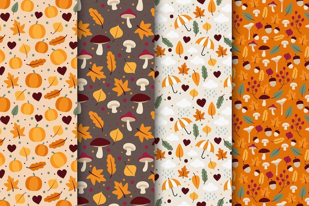 Autumn pattern collection
