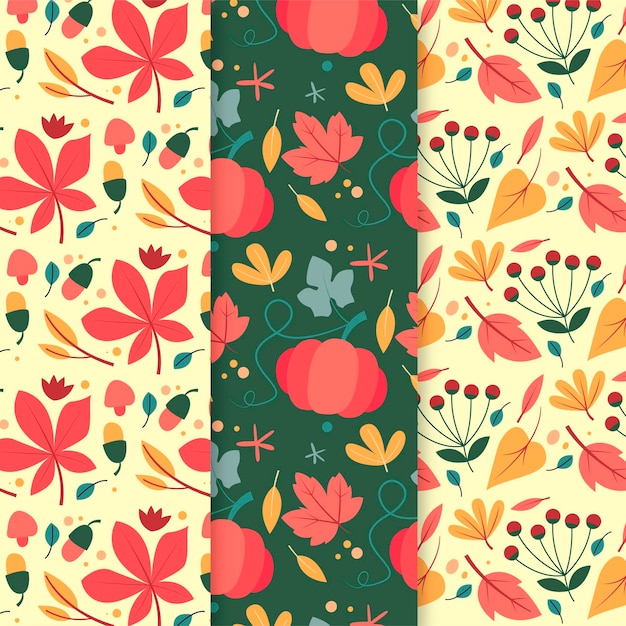 Autumn pattern collection