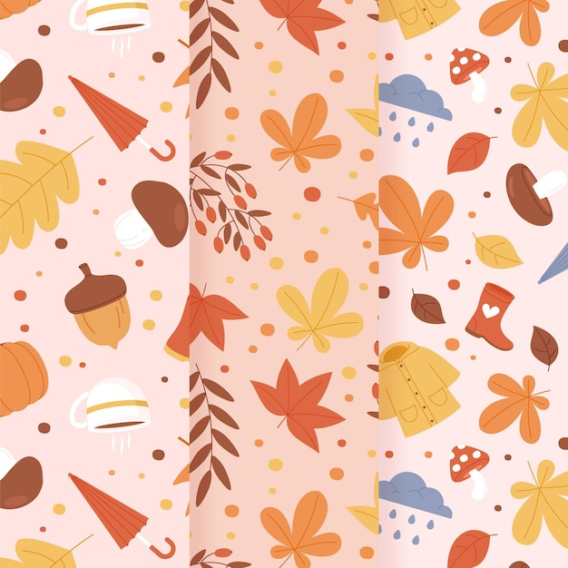 Autumn pattern collection