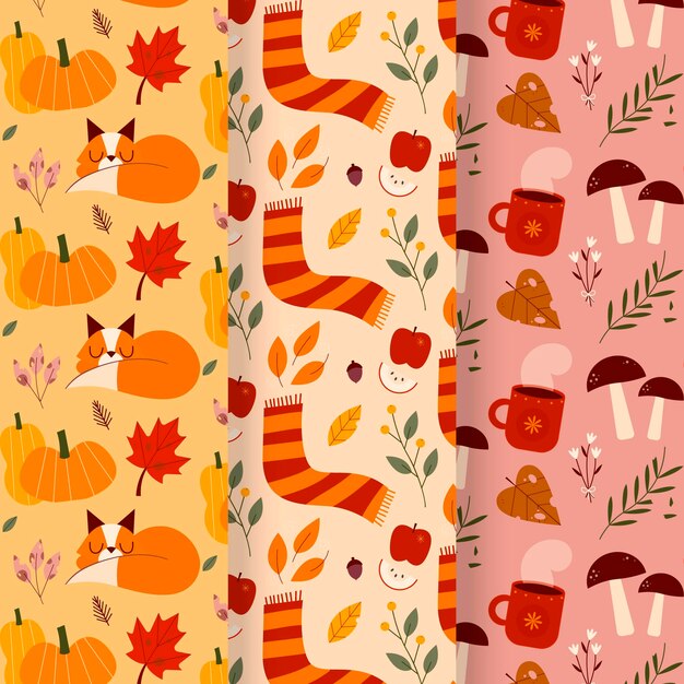 Autumn pattern collection