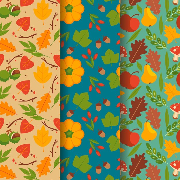 Autumn pattern collection