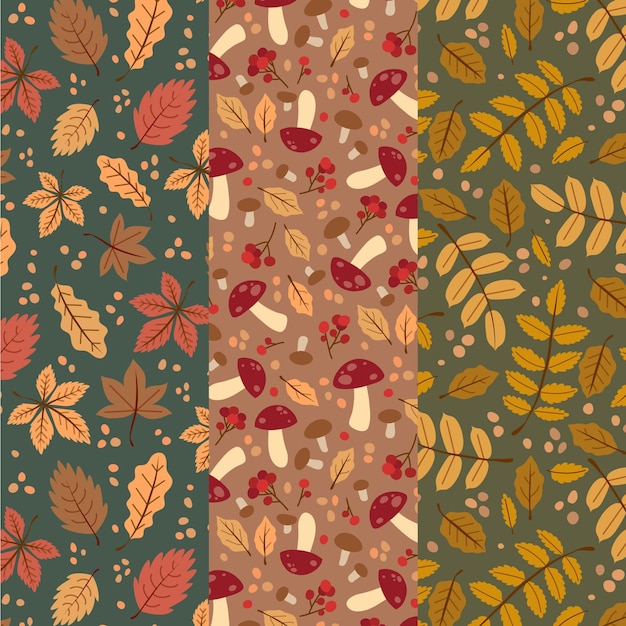 Autumn pattern collection