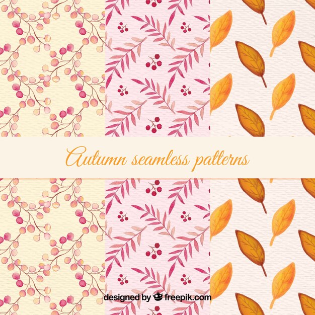 Autumn pattern leaves