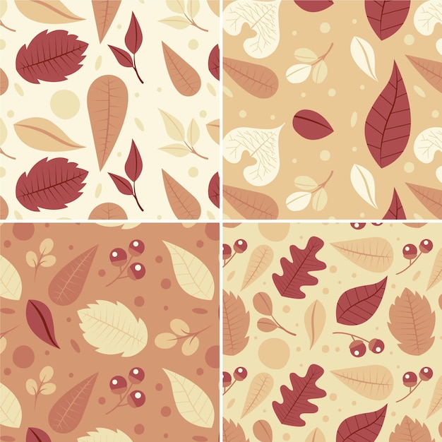 Free vector autumn pattern pack