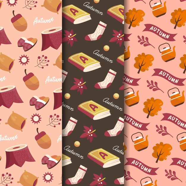 Autumn pattern set