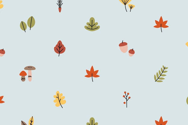 Free vector autumn patterned background