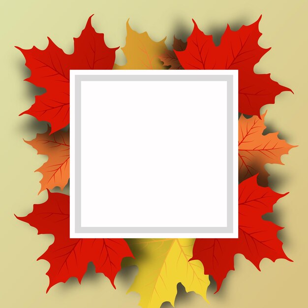 Autumn sale background layout decorate with leaves for shopping sale