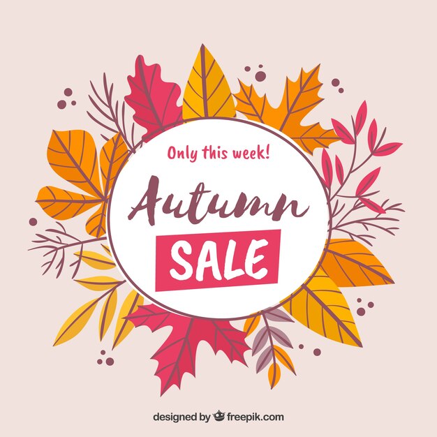 Autumn sale background