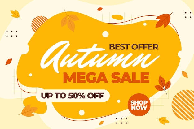 Free vector autumn sale background