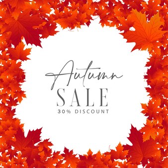 Autumn sale banner collection