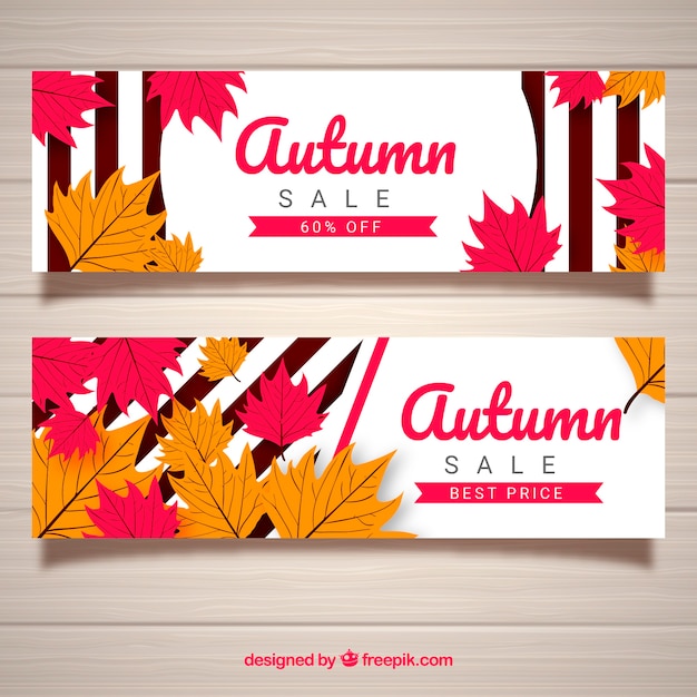 Autumn sale banners