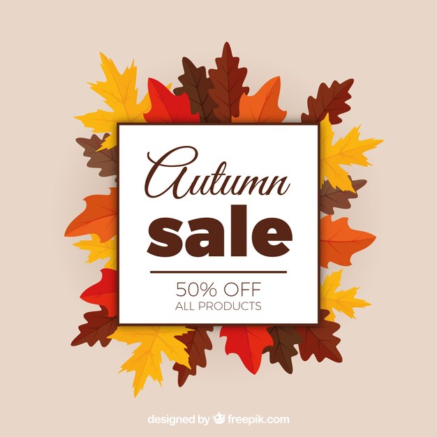 Autumn sale concept