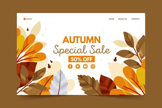 Autumn sale landing page