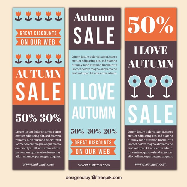 Autumn sale with original style