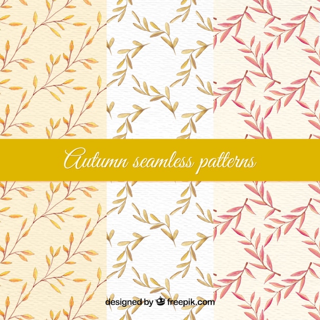 Free vector autumn seamless pattern