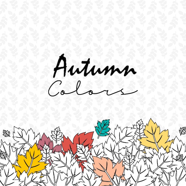 Free vector autumn season design with light background vector