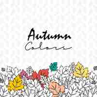 Free vector autumn season design with light background vector