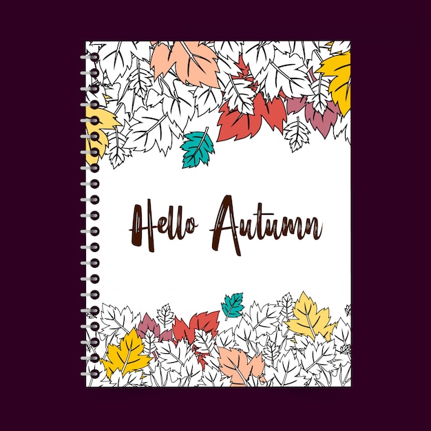 Autumn season typography with creative deisgn vector 