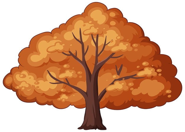 Illustrazione vettoriale dell'albero d'autunno