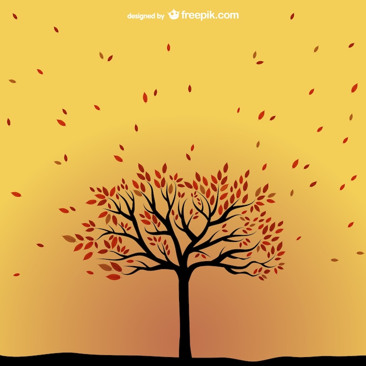 Free Vector autumn tree