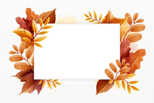 Autumn wallpaper with white space