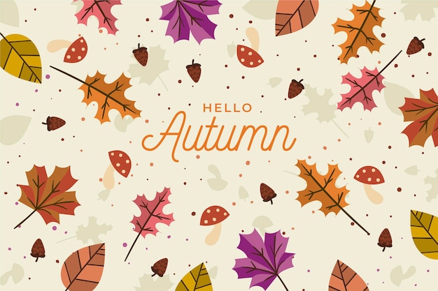 Free vector autumn wallpaper