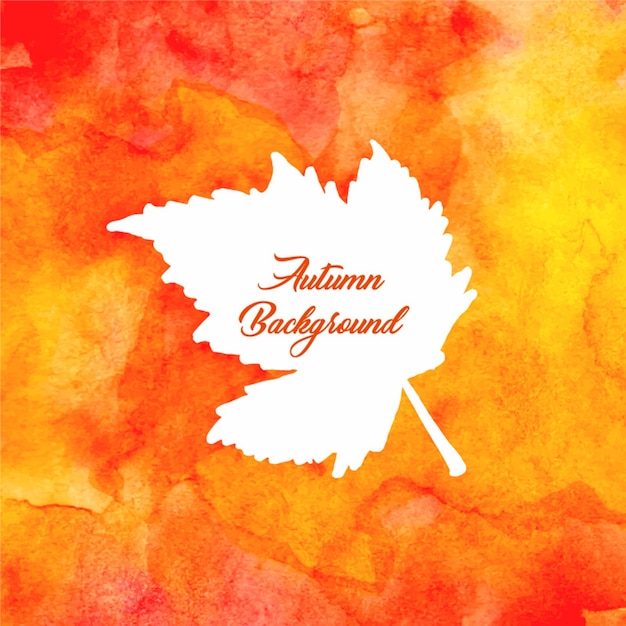 Free vector autumn watercolor background