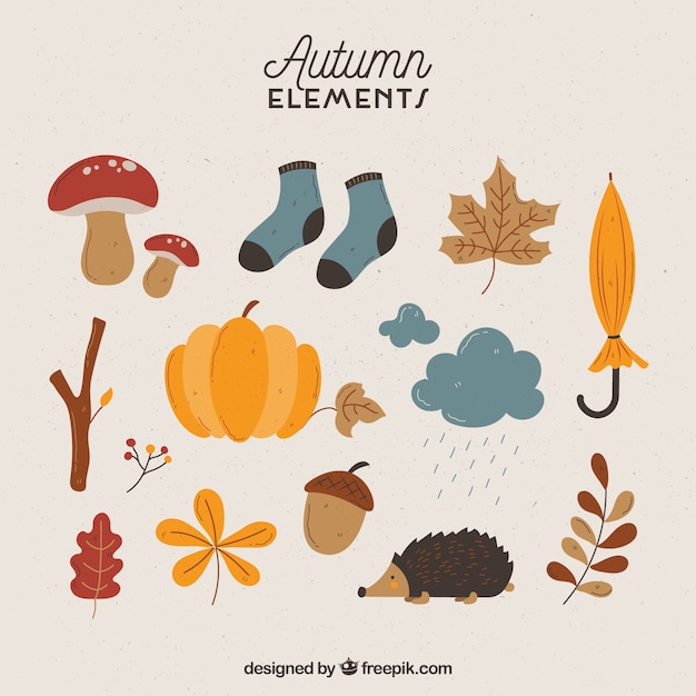 楽しいスタイルの秋の要素