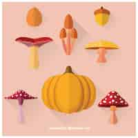Free vector autumnal vegetables