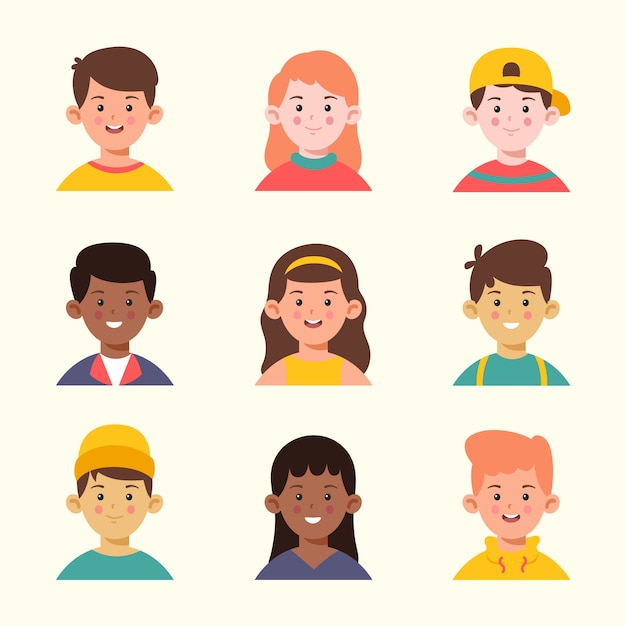 Avatar design for different young people