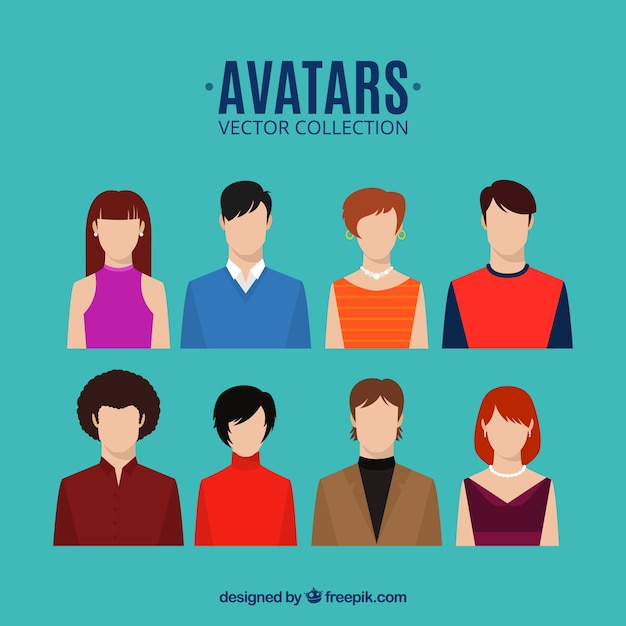 Free vector avatars vector collection