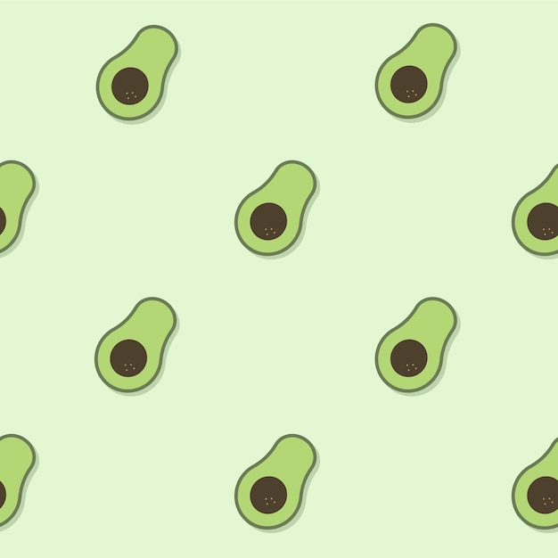 Free vector avocado pattern