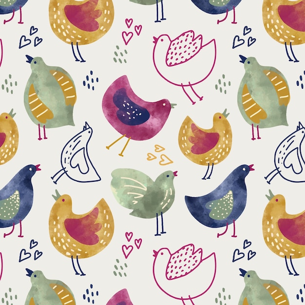 Aw colours pattern illustration